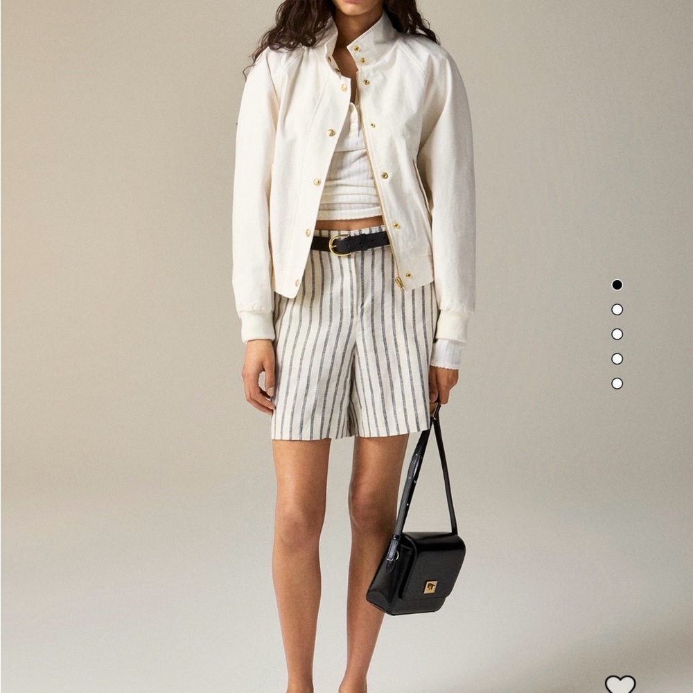 J Crew Linen striped shorts. NWT!